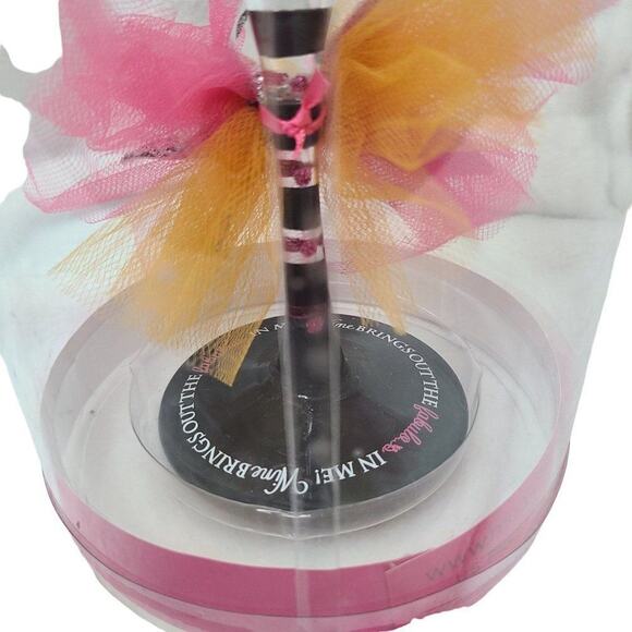 Mudpie Wine Drinkware, "Fabulous at 21" Glitter Handpainted Stemmed Wine Glass - Picture 9 of 9